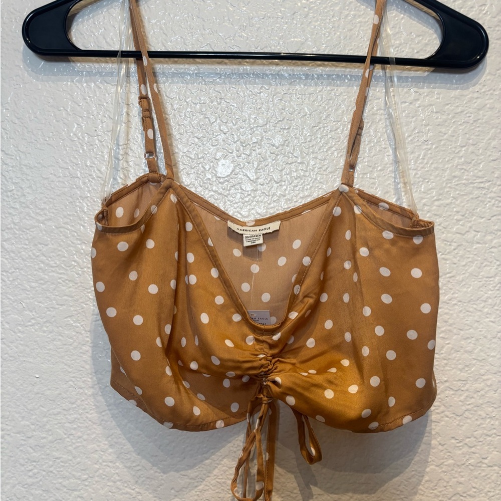 American Eagle Outfitters Brown Polka Dot Camisole